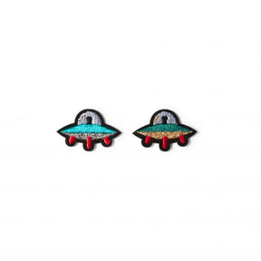 Macon&Lesquoy Stick zum Aufbügeln “Ufos” | Kleine Alien-Landung | Macon&Lesquoy