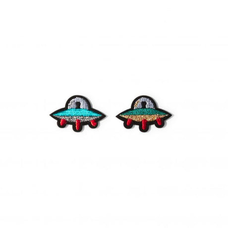 Macon&Lesquoy Stick zum Aufbügeln “Ufos” | Kleine Alien-Landung | Macon&Lesquoy