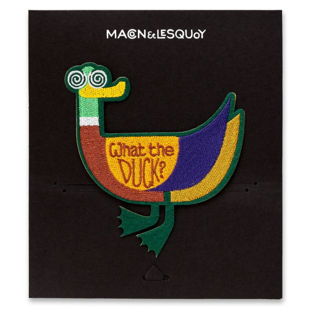 Macon&Lesquoy Stick zum Aufbügeln “What the duck?” | Frech & ironisch | Macon&Lesquoy