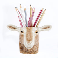 Quail Ceramics Stiftbecher Quail Ceramics "British Toggenburg Goat" | Einzigartig & Stilvoll