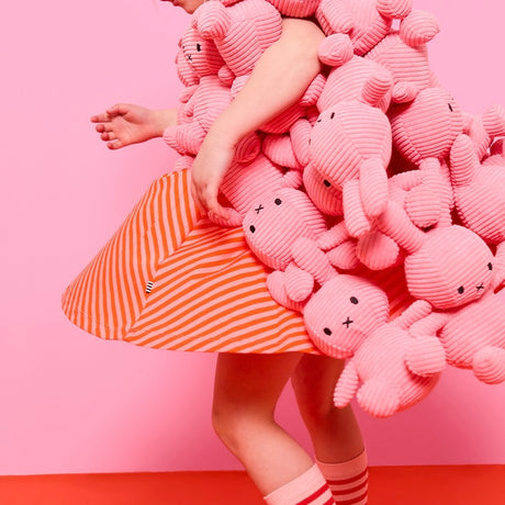Bon Ton Toys Stofftier “Miffy Eco Cord” 23 cm Bubblegum Pink | Bon Ton Toys