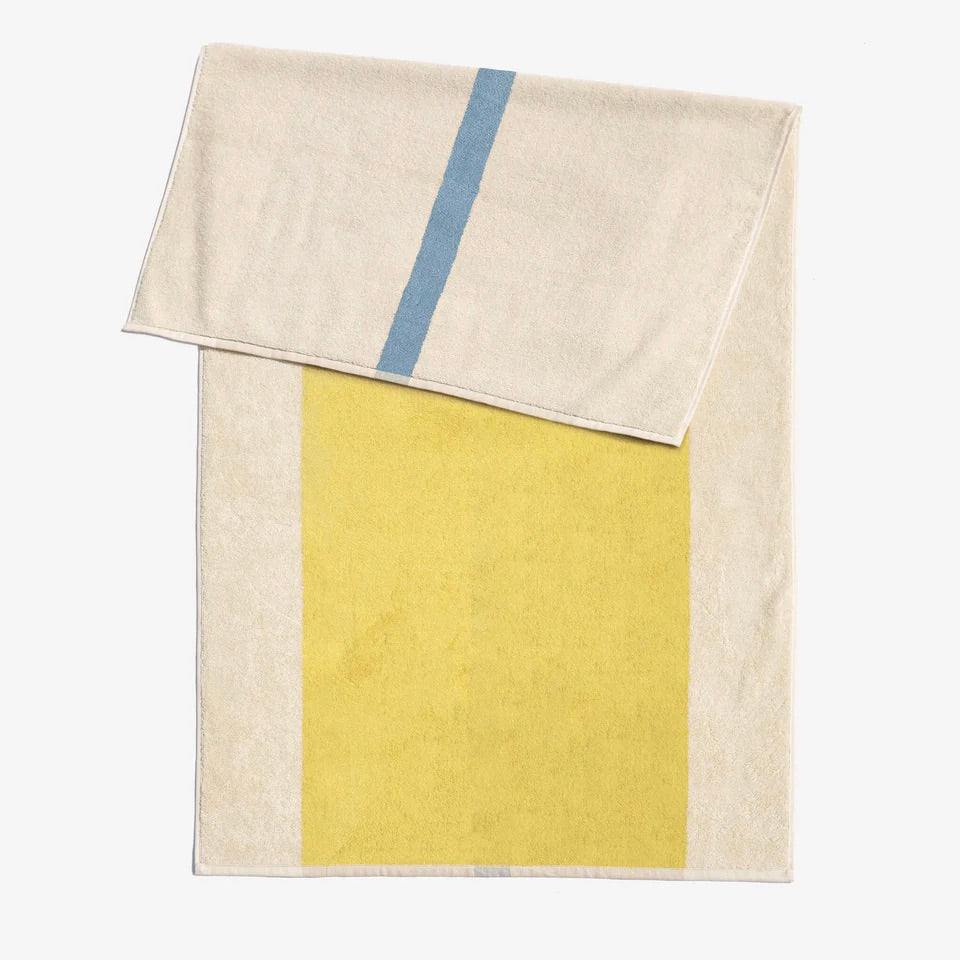 SUITE702 Strandtuch „Sky Blue-Yellow“ (90x180cm) | SUITE702 | Erfrischendes Strandtuch