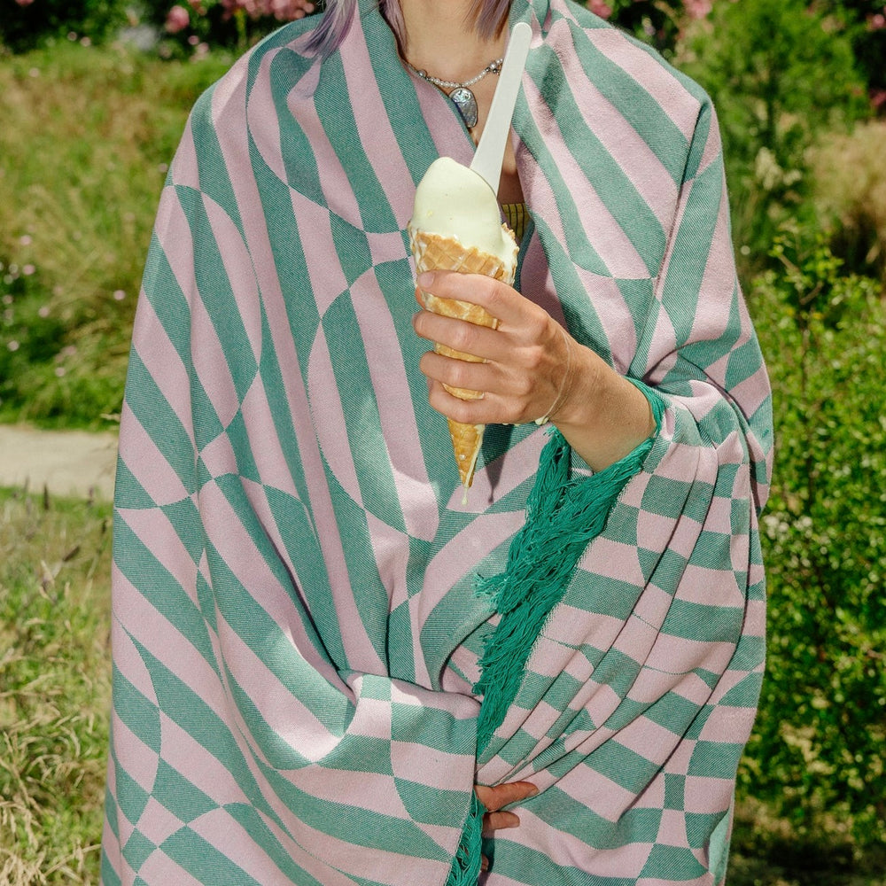 Tarta Gelatina Strandtuch “Water Melon Slushie” 100 × 170 cm | Sommerliches Design | Tarta Gelatina