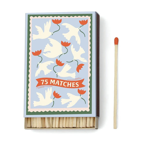 Paddywax Streichhölzer „A dopo Flower“ (75 Stk.) | Illustratives Design | Paddywax