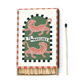 Paddywax Streichhölzer „A dopo Tiger“ (75 Stk.) | Ausdrucksstarkes Motiv | Paddywax