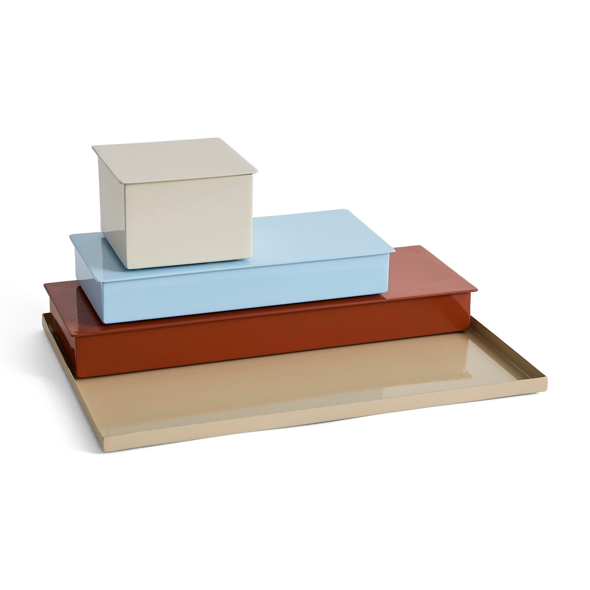 HAY Tablett „Modular Rectangular Tray Large“ | Beige | HAY