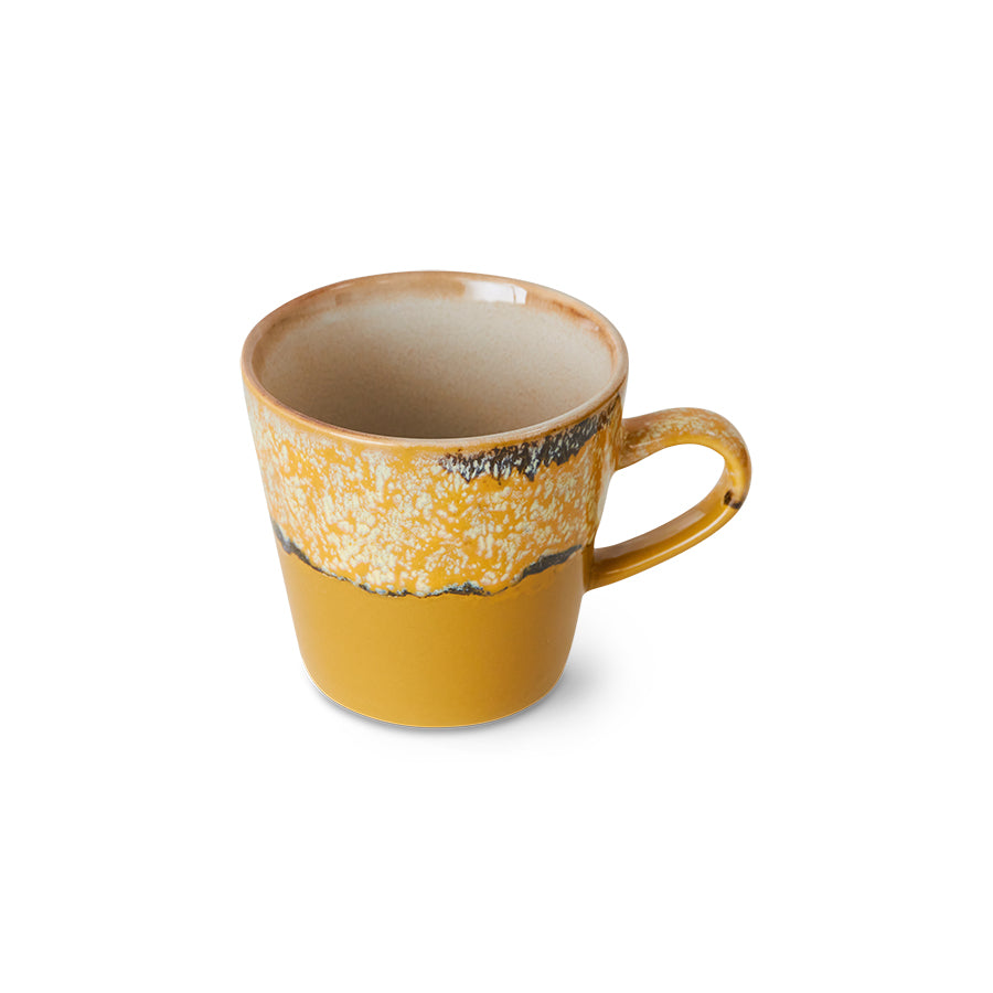 HKLiving Tasse HKliving "70s Americano Mug Sunbeam" | Gelb, Keramik, Retro