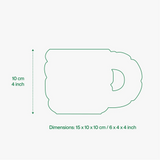 Home Studyo Tasse “Gaston Gloss” Coral | Skulpturales Design | Home Studyo