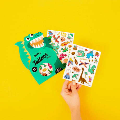 OMY Tattoos "Dinos" | OMY | 50 coole temporäre Tattoos für Kinder
