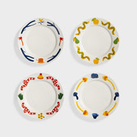 &Klevering Teller-Set &klevering "Plate Haines Large" | 4er Set, Bunt, Hal Haines