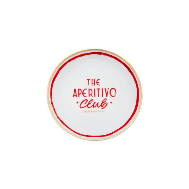 Bitossi Home Teller “The Aperitivo Club” 16,5 cm | Dolce Vita Design | Bitossi Home
