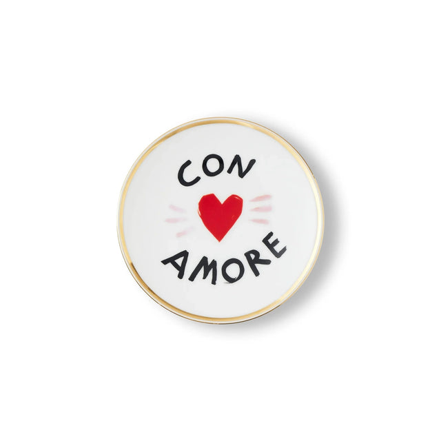 Bitossi Home Teller “Con Amore” 17 cm | Mit Liebe serviert | Bitossi Home