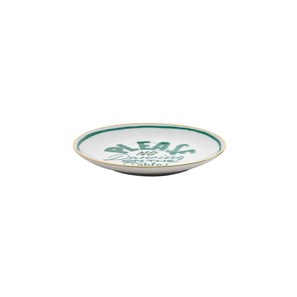 Bitossi Home Teller “No Dancing” 16,5 cm | Statement Print | Bitossi Home
