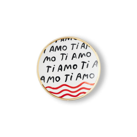 Bitossi Home Teller “Ti Amo” 17 cm | Liebeserklärung aus Keramik | Bitossi Home