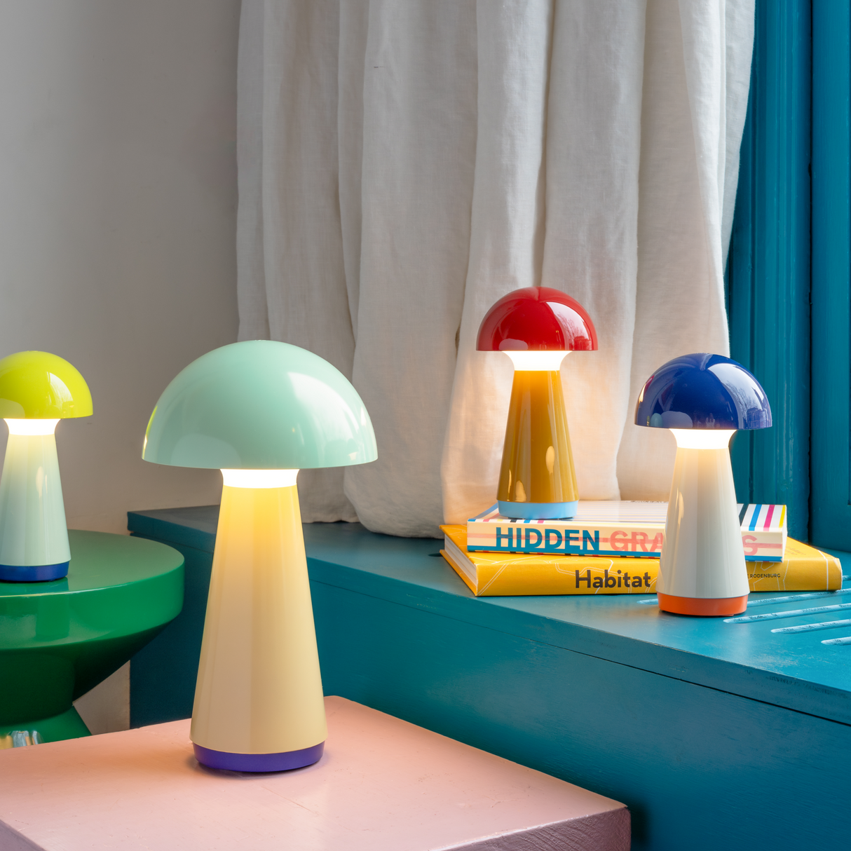 Remember Tischleuchte Remember "Bobbi" Blau | Design, Modern, Leuchtkraft