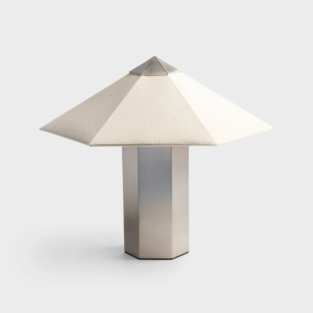 &Klevering Tischleuchte „Phira Brushed Steel“ | Klar & industriell | &Klevering