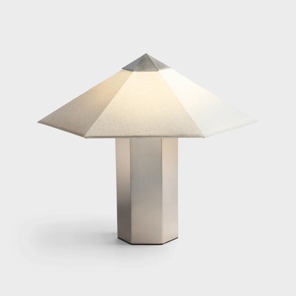 &Klevering Tischleuchte „Phira Brushed Steel“ | Klar & industriell | &Klevering