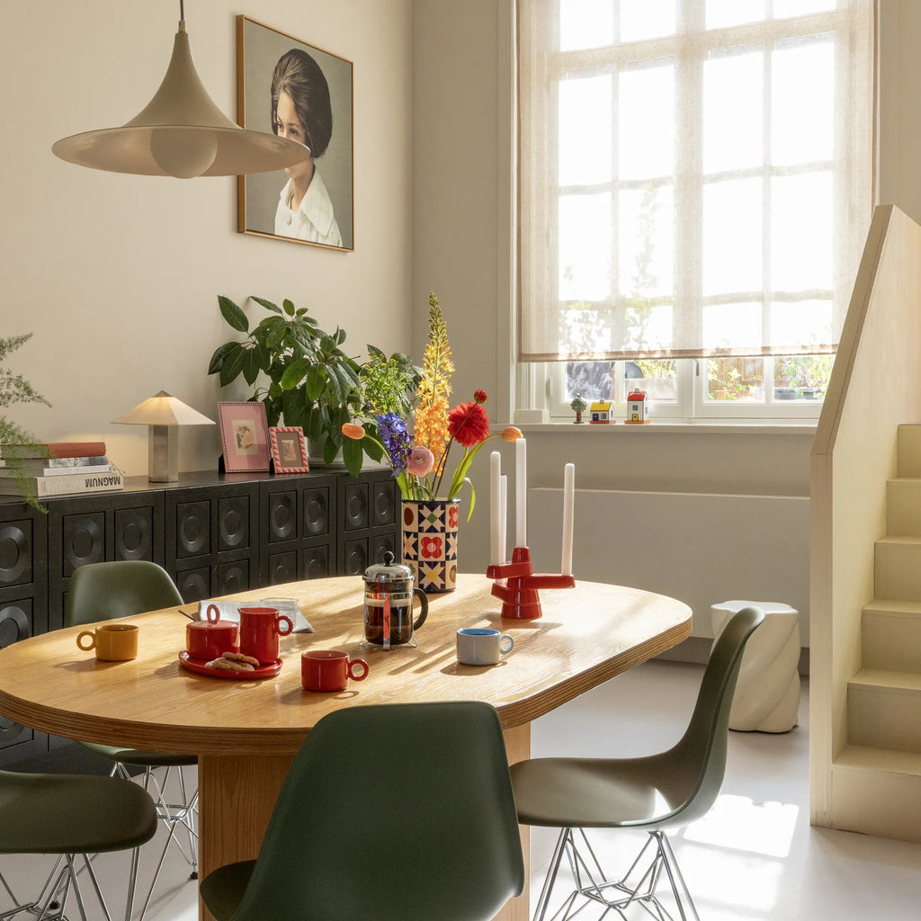 &Klevering Tischleuchte „Phira Brushed Steel“ | Klar & industriell | &Klevering