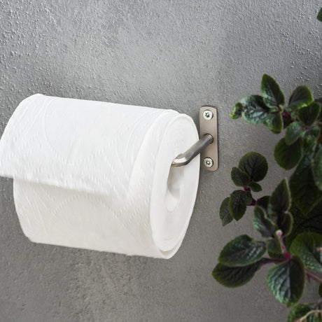 House Doctor Toilettenpapierhalter “Welo” Silber | Minimalistisches Design | House Doctor