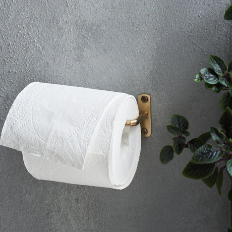 House Doctor Toilettenpapierhalter “Welo” Messing | Minimalistisches Design | House Doctor
