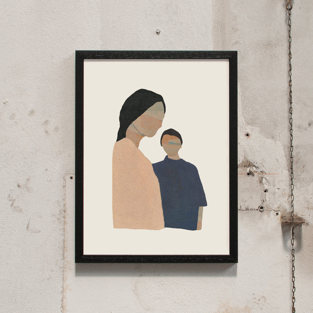 Chloe Purpero Johnson Twin Ladies (30x40cm) | Chloe Purpero Johnson | Fine Art Print schwarz