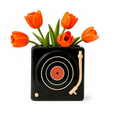 UPSIDE STORIES Vase “Vinyl” | Retro Design | UPSIDE STORIES