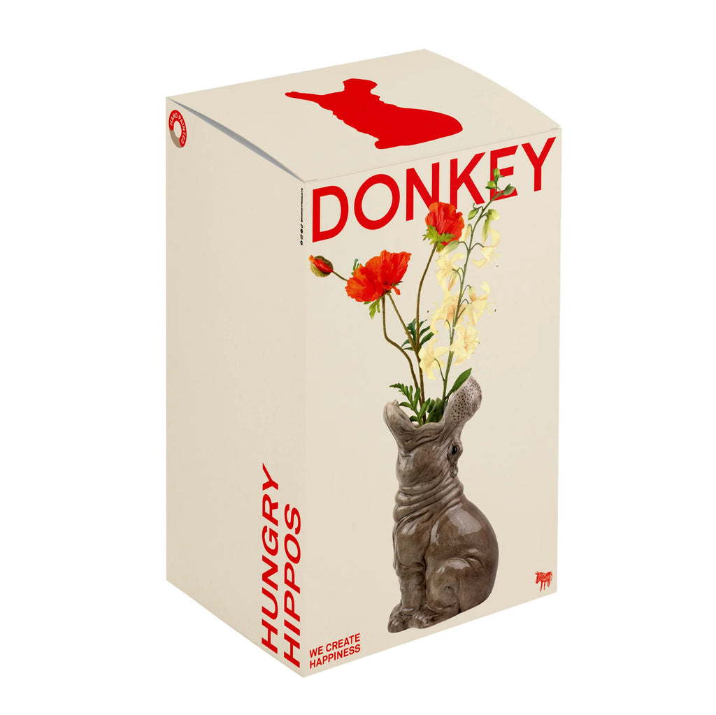 Donkey Products Vase Donkey Products "Hungry Hippo XL" | 23x19x42cm | Lustig & Stylisch