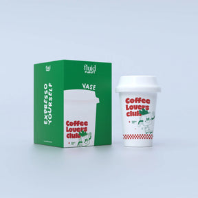 Fluid Market Vase Fluid Market "Cup of Coffee" | Braun, Keramik, Einzigartiges Design