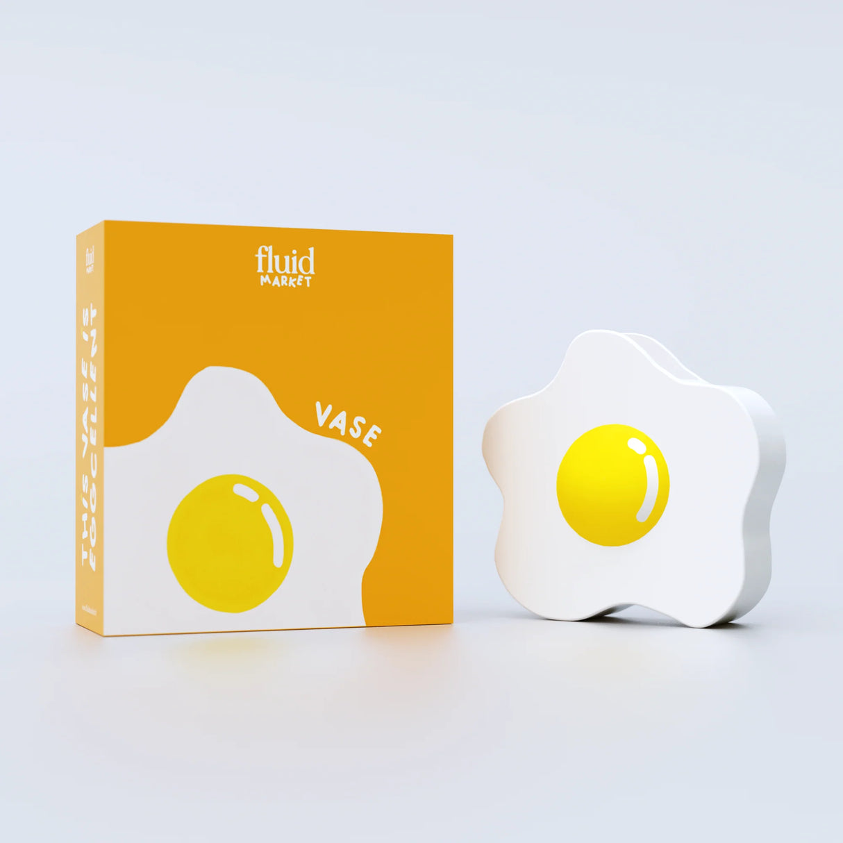 Fluid Market Vase Fluid Market "Egg" | Weiß, Keramik, Witziges Design