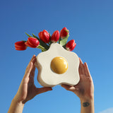 Fluid Market Vase Fluid Market "Egg" | Weiß, Keramik, Witziges Design