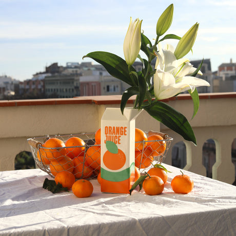 Fluid Market Vase Fluid Market "Orange Juice" | Orange, Keramik, Verspieltes Design