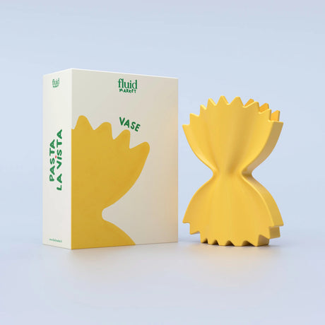 Fluid Market Vase Fluid Market "Pasta" | Gelb, Keramik, Verspieltes Design