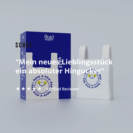 Fluid Market Vase Fluid Market "Plastic Bag" | Weiß, Keramik, Kreatives Design