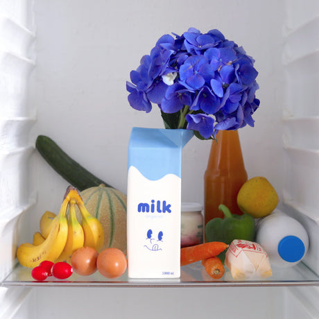 Fluid Market Vase Fluid "Milk" | Weiß, Keramik, Schlicht,verspieltes Design