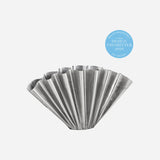 Vase “Flood Wide” Silber | Skulpturales Design | House Doctor