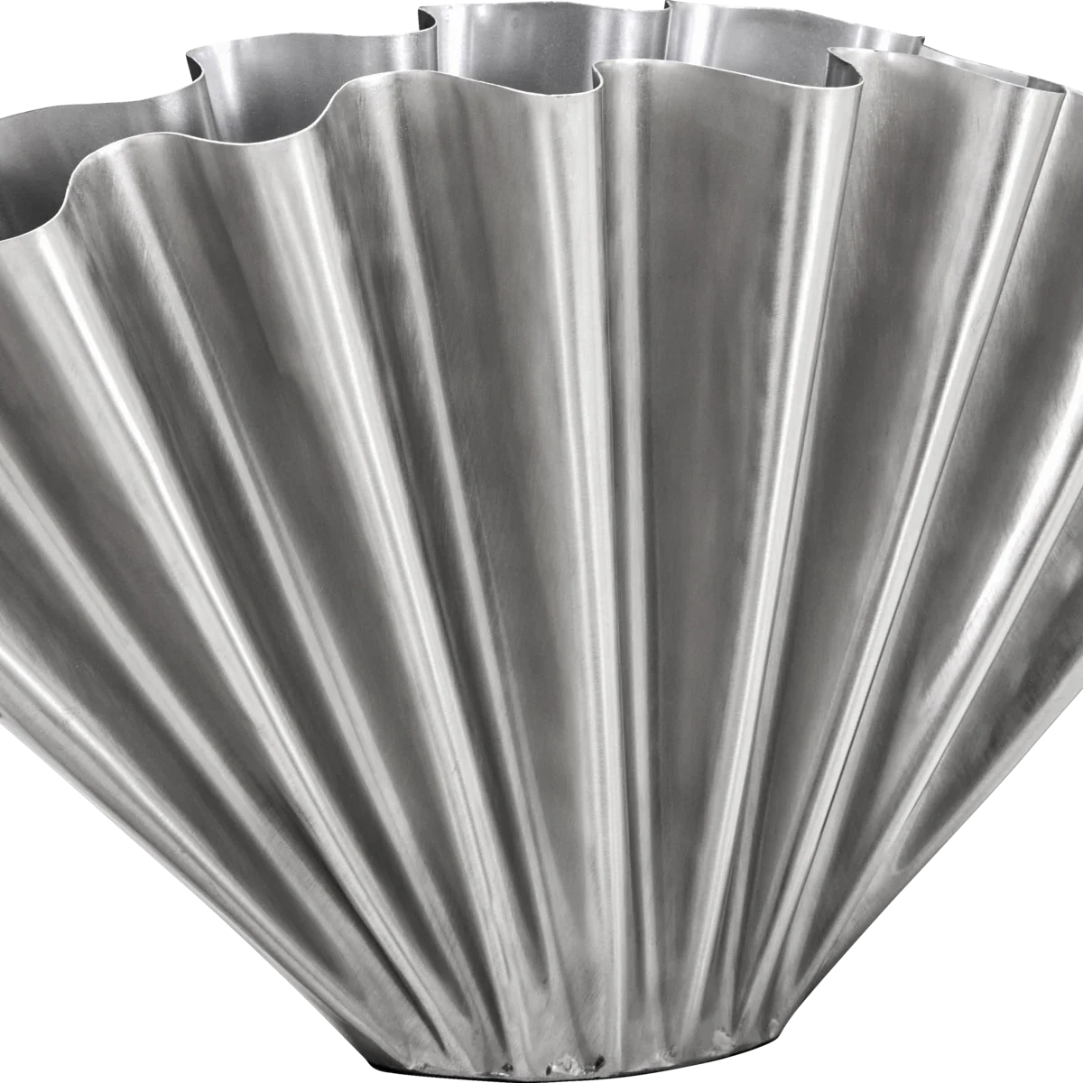 Vase “Flood Wide” Silber | Skulpturales Design | House Doctor