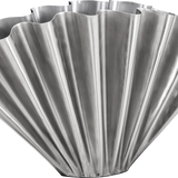 Vase “Flood Wide” Silber | Skulpturales Design | House Doctor