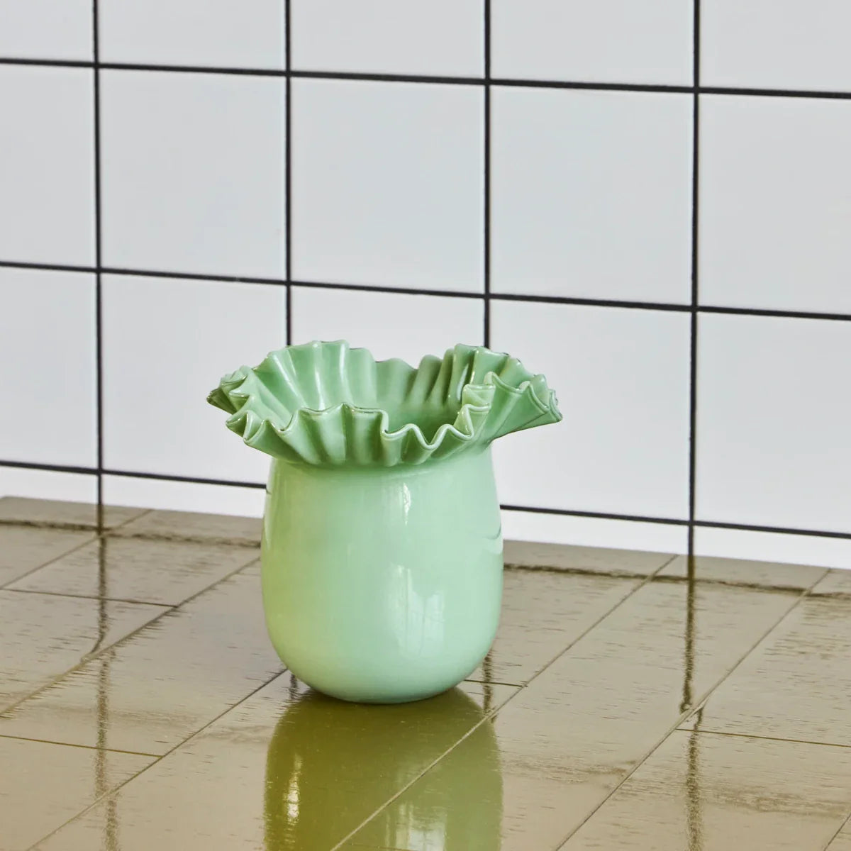 Vase “Flee” Grün | Modernes Design | House Doctor