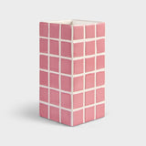&Klevering Vase &Klevering “Kachel Pink” | 10,5x21 cm | Romantisches Flair
