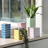 &Klevering Vase &Klevering “Kachel Pink” | 10,5x21 cm | Romantisches Flair