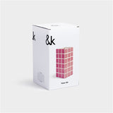 &Klevering Vase &Klevering “Kachel Pink” | 10,5x21 cm | Romantisches Flair