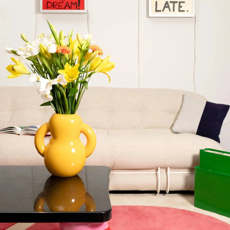 Home Studyo Vase “Oscar Gloss” Yolk | Design Vase | Home Studyo