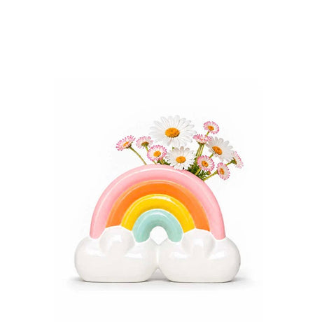 UPSIDE STORIES Vase “Regenbogen” | Farbenfrohes Design | UPSIDE STORIES