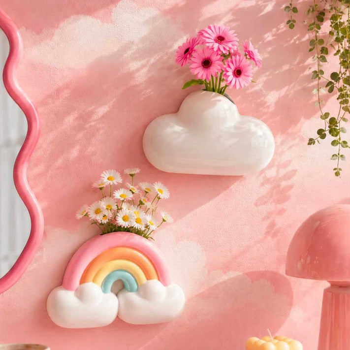 UPSIDE STORIES Vase “Regenbogen” | Farbenfrohes Design | UPSIDE STORIES