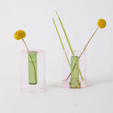 Block Design Vase “Reversible” Pink/Grün S | Wandelbares Design | Block Design
