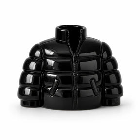 UPSIDE STORIES Vase “The Puffy Vase” Schwarz | Skulpturales Design | UPSIDE STORIES