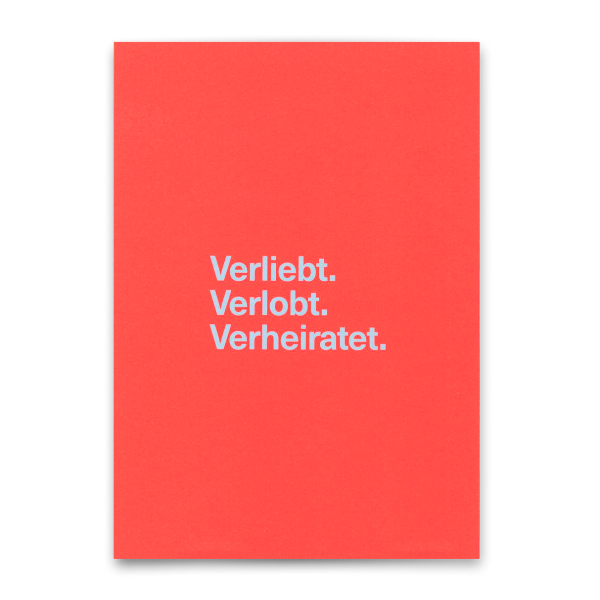 Deli Cards Postkarte "Verliebt. Verlobt. Verheiratet." | Besondere Karte zur Hochzeit