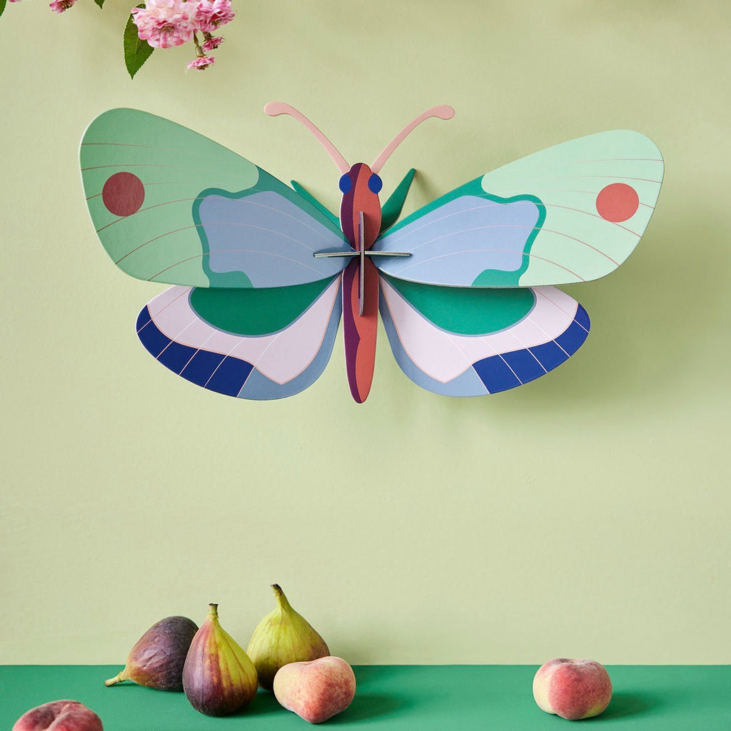 studio ROOF Wanddeko- Mint Forest Butterfly