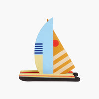 studio ROOF Wanddeko "Halfmoon Catamaran" | studio ROOF| Recycelter Karton