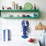 studio ROOF Wanddeko “Lapis Blue Lobster” | Tierisches Design | Studio Roof